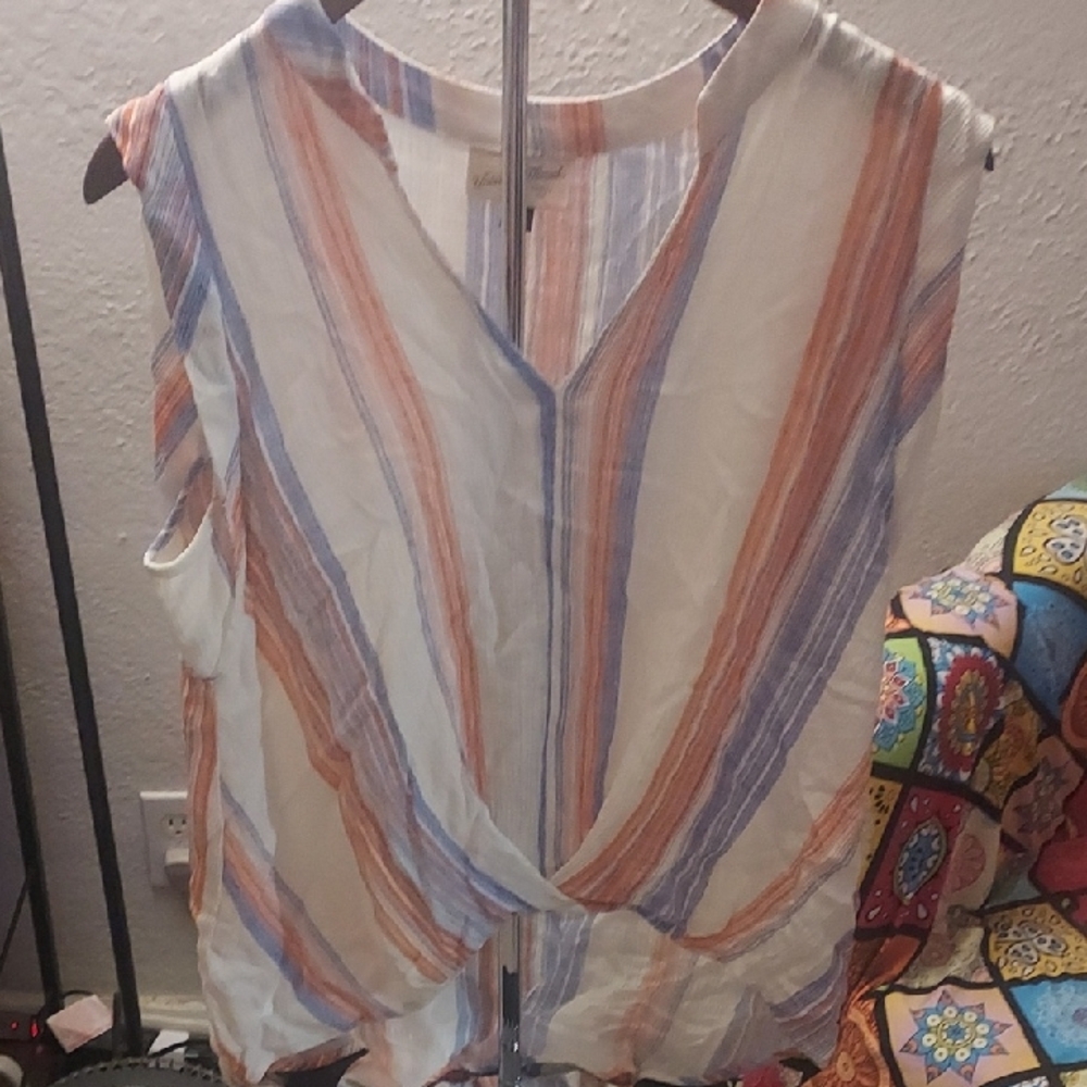 Universal Thread Multicolor Striped Blouse